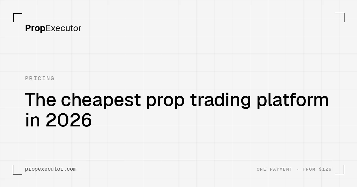 The cheapest prop trading platform in 2026